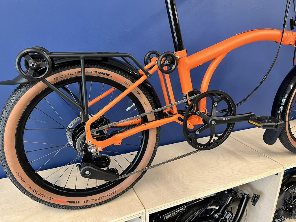 Brompton G Line with Roller Frame Adventure Orange