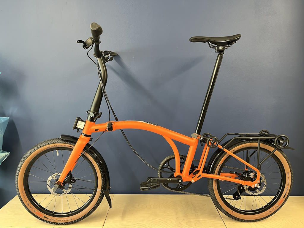 Brompton G Line with Roller Frame Adventure Orange