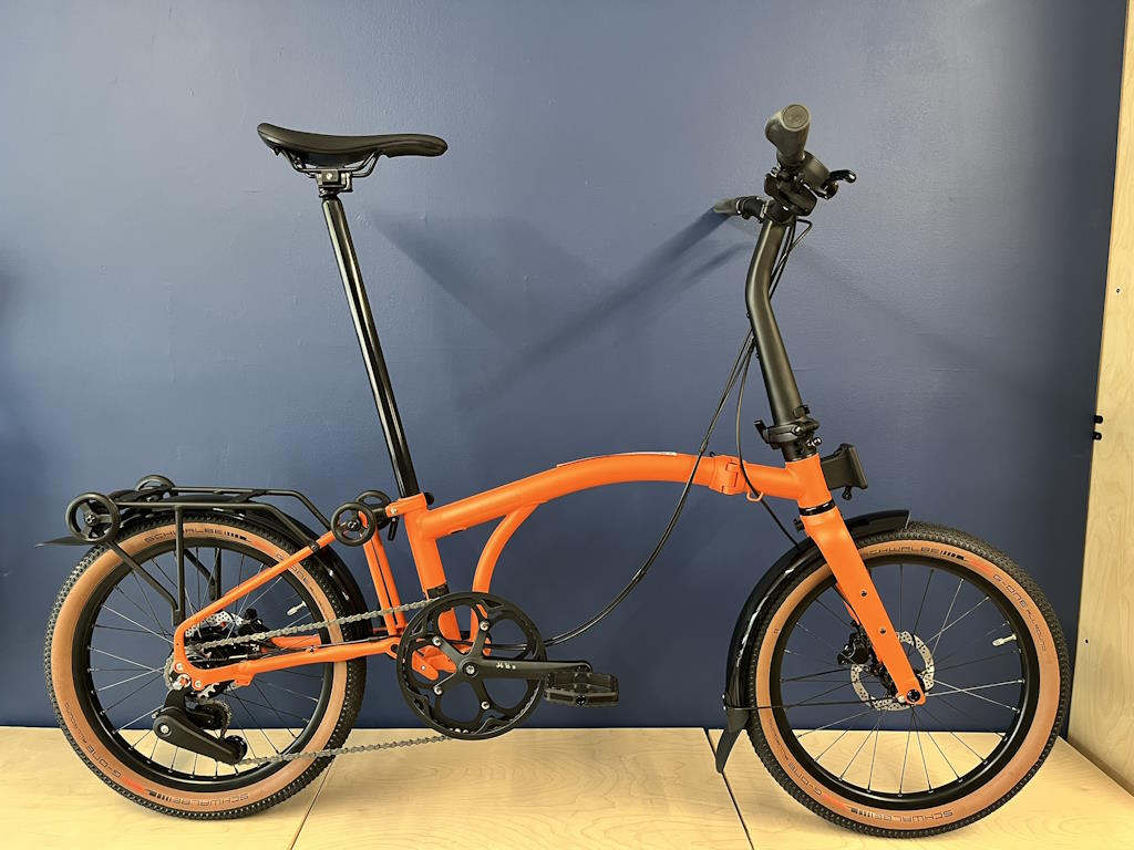 Brompton G Line with Roller Frame Adventure Orange