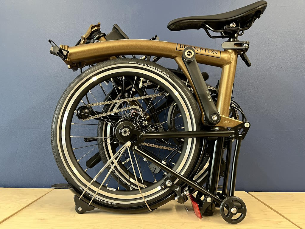 Brompton P Line 12-speed Low Bronze Sky
