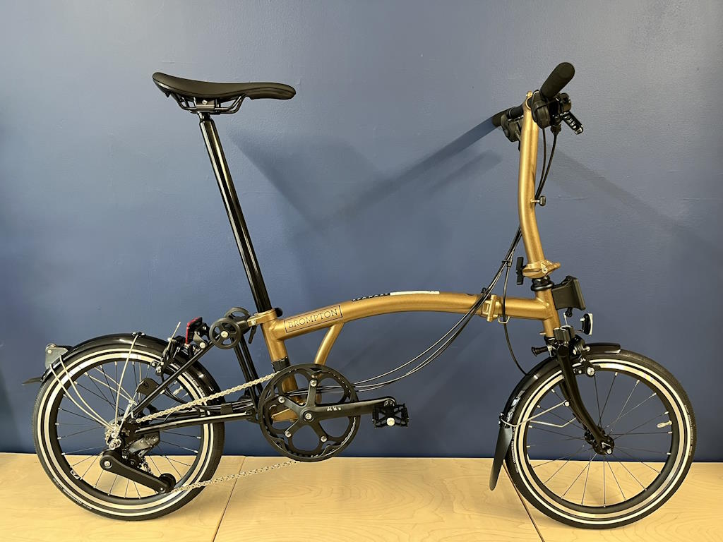 Brompton P Line 12-speed Low Bronze Sky