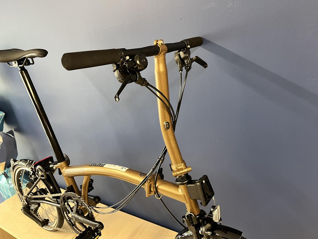 Brompton P Line 12-speed Low Bronze Sky