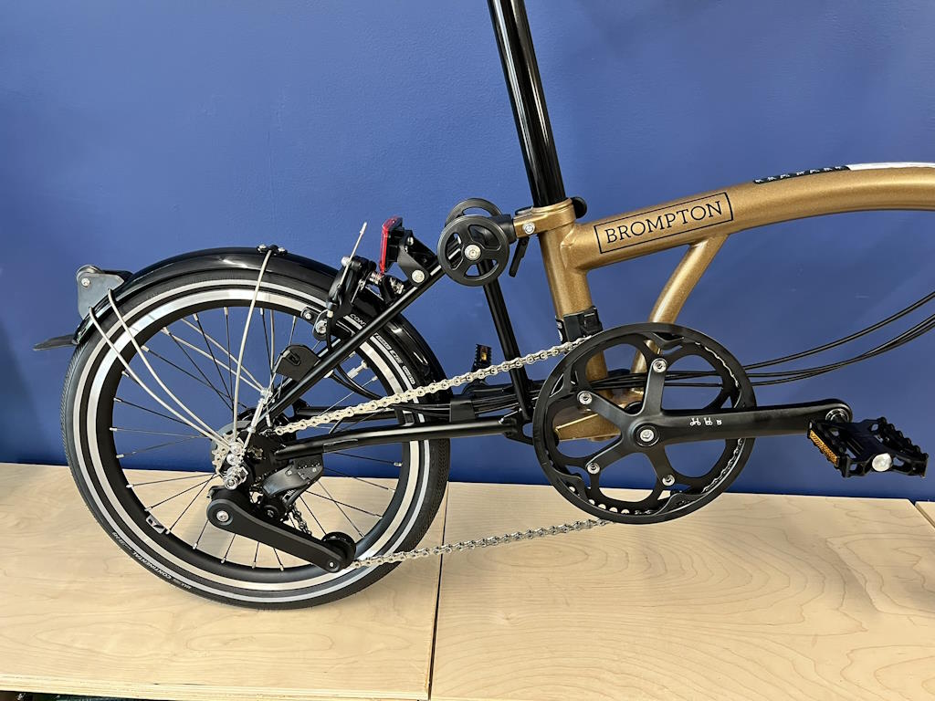 Brompton P Line Explore (12-speed) Low Bronze Sky