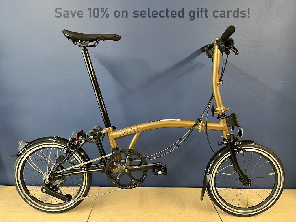 Brompton P Line Explore (12-speed) Low Bronze Sky