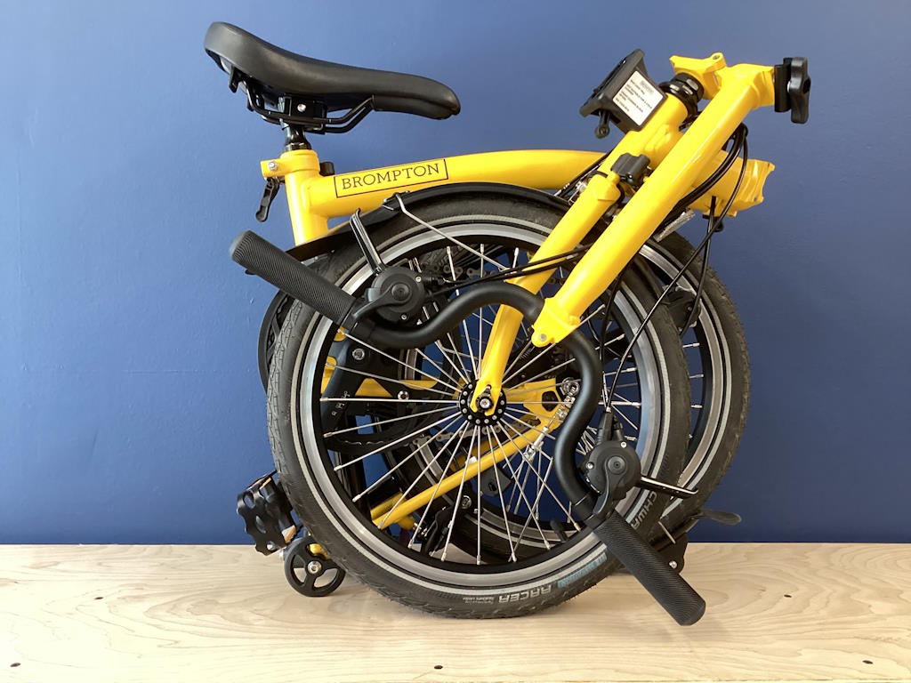 Brompton C Line 12-speed Mid Bumblebee Yellow - Demo