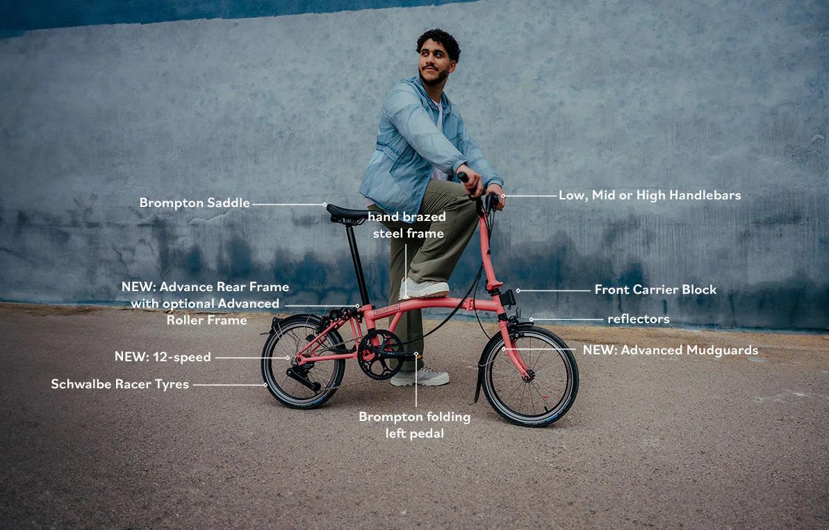 Brompton C Line Mk6 (12-speed) Mid Dune Sand