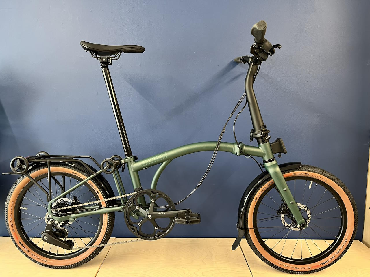 Brompton G Line with Roller Frame Forest Green