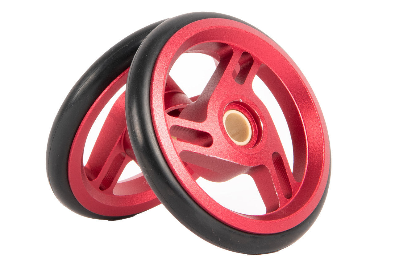 Brompton ColourLab Roller Wheel Pair - A, C, P, T Line - Red