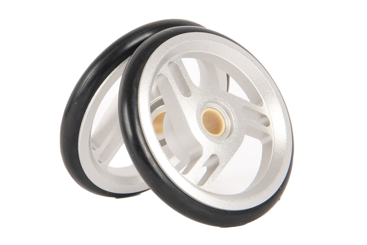 Brompton ColourLab Roller Wheel Pair - A, C, P, T Line - Silver