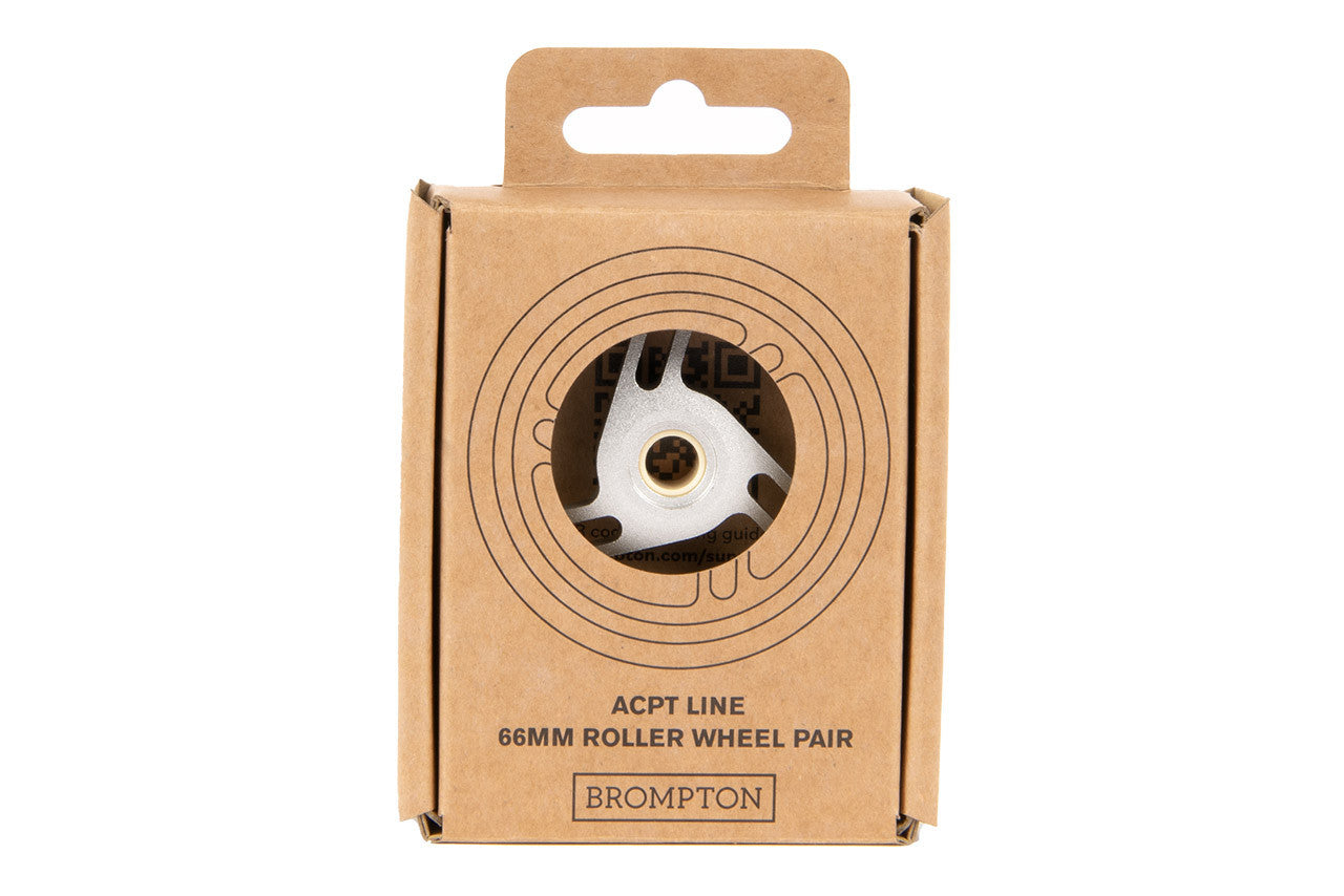 Brompton ColourLab Roller Wheel Pair - A, C, P, T Line - Silver