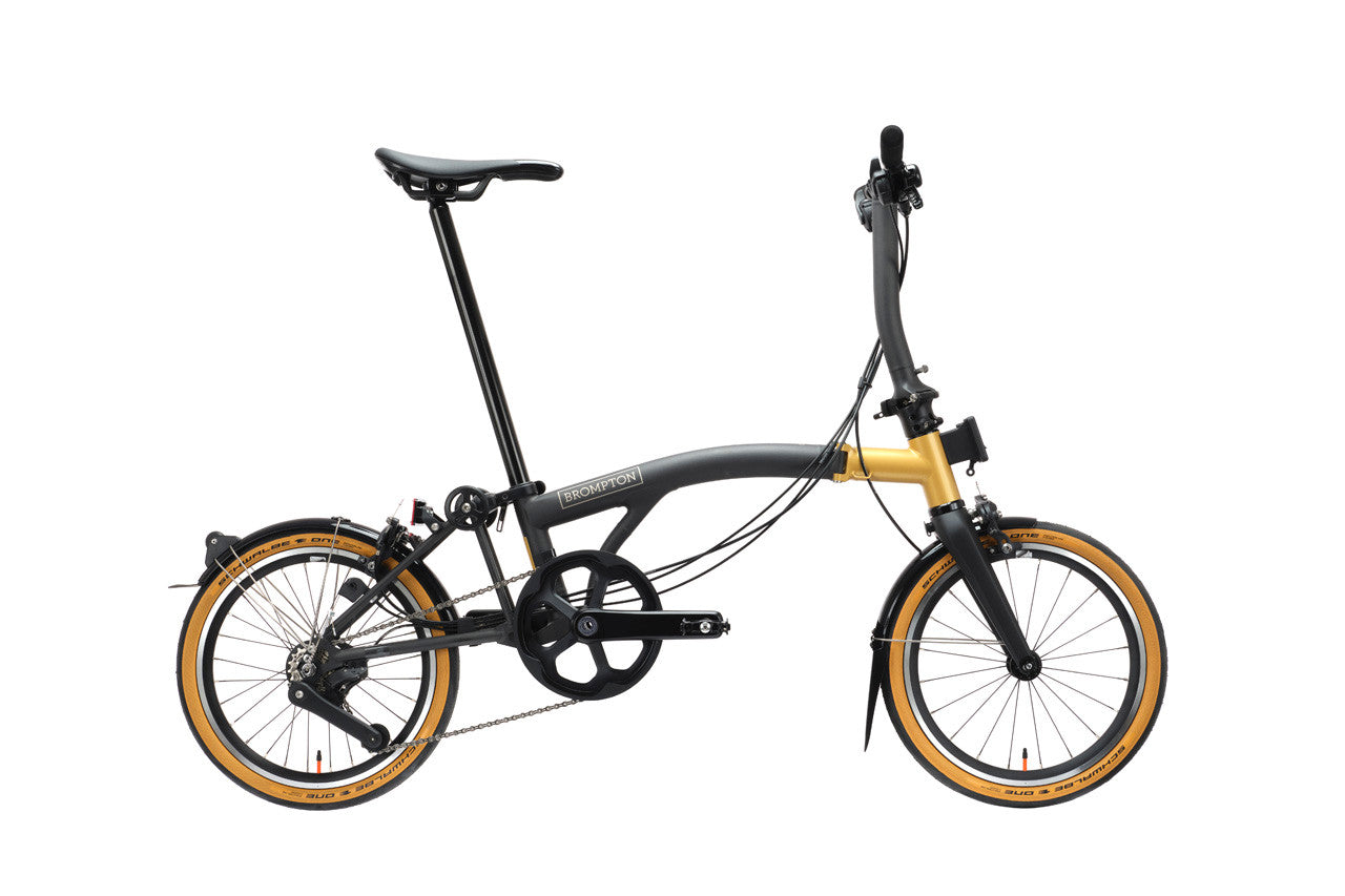 Brompton T Line Ceratech Black Gold 12-speed (Pre-order)