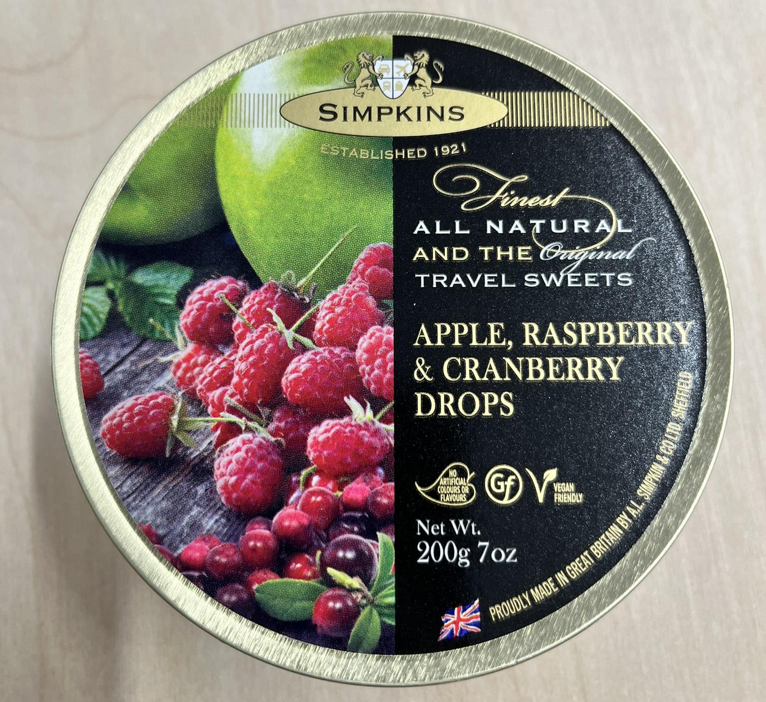 Simpkins Apple, Raspberry & Cranberry Drops