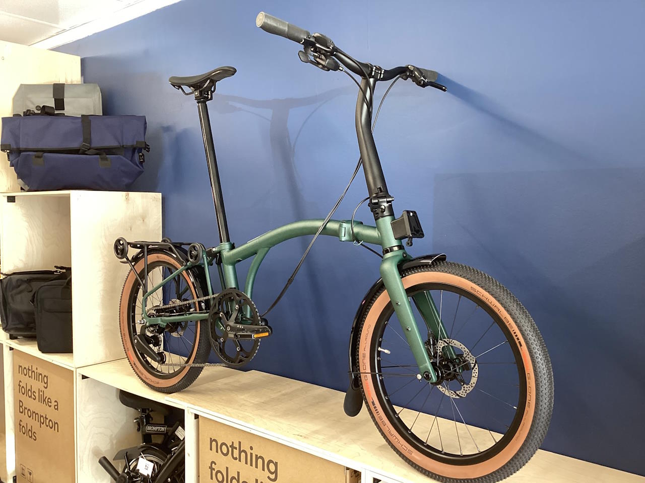 Brompton G Line with Roller Frame Forest Green