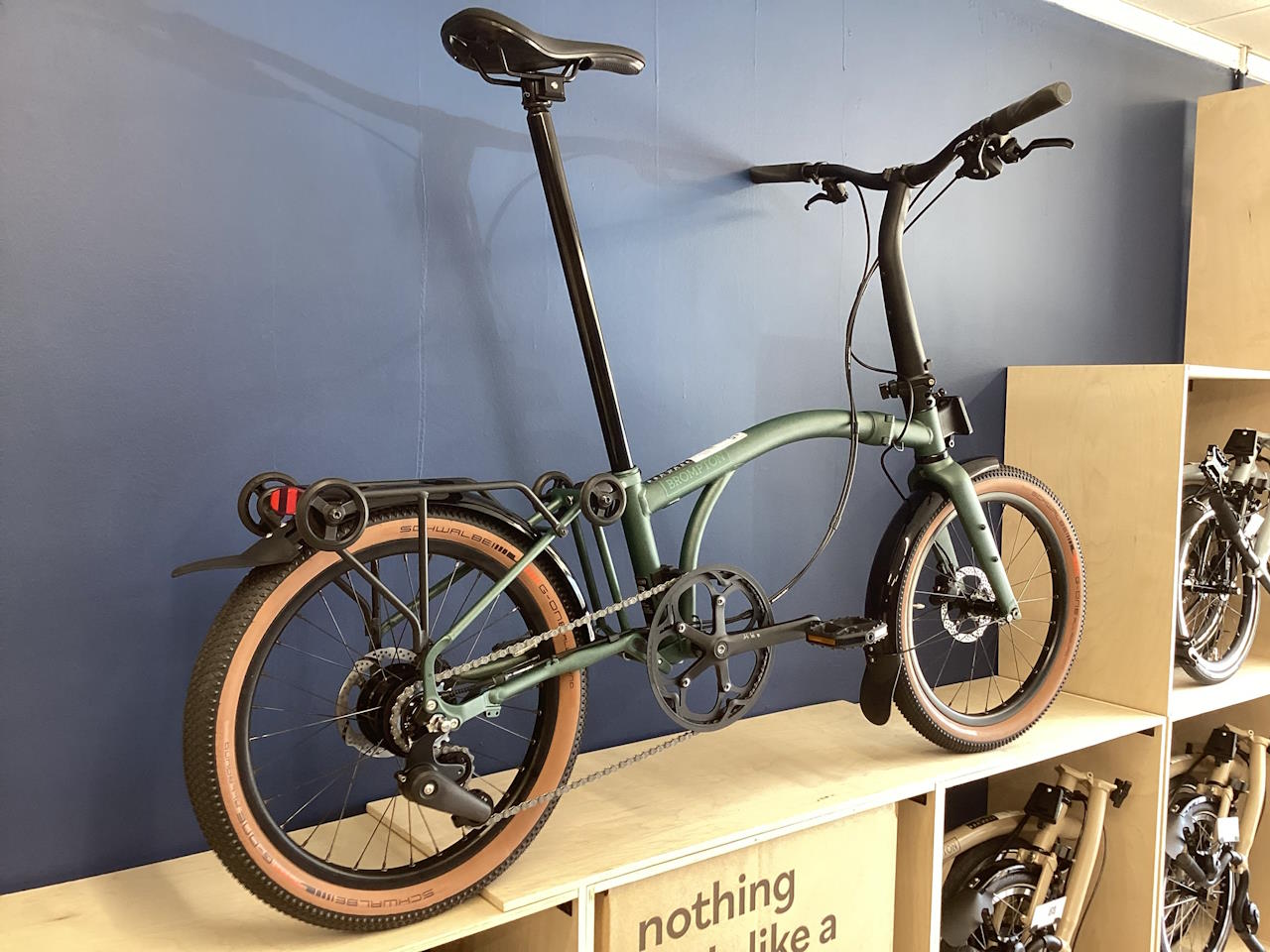 Brompton G Line with Roller Frame Forest Green