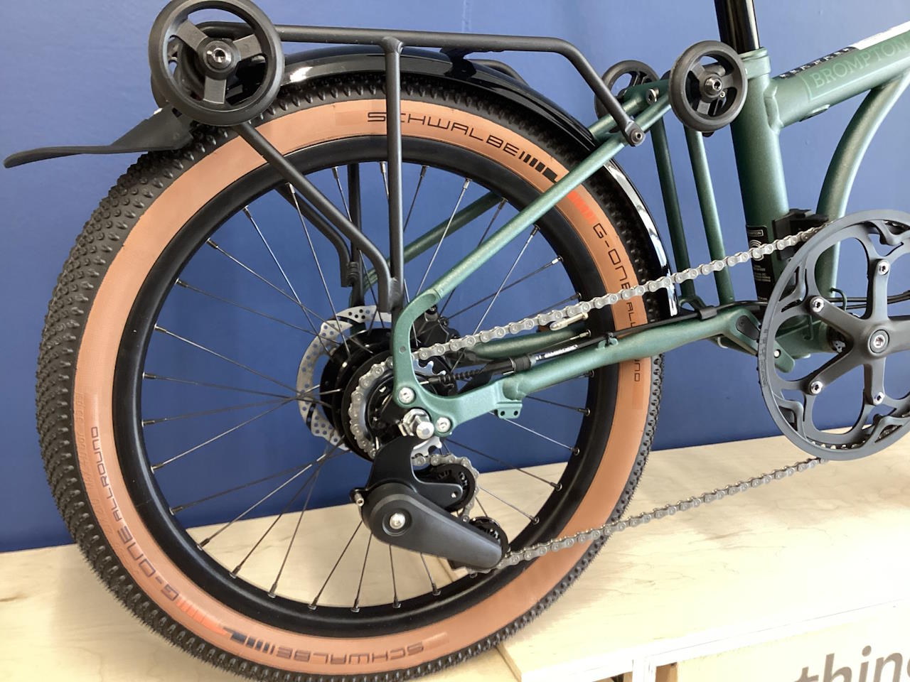 Brompton G Line with Roller Frame Forest Green