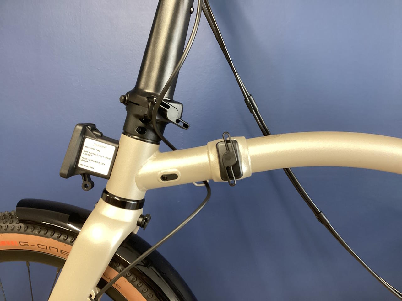 Brompton G Line with Roller Frame Traildust White