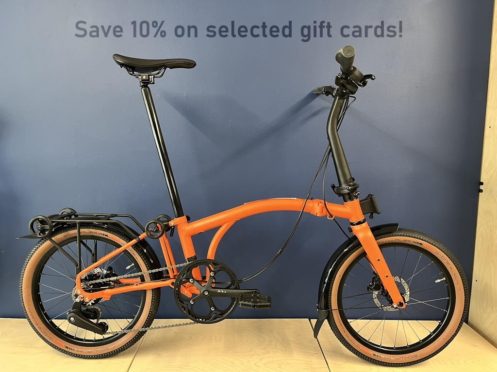 Brompton G Line with Roller Frame Adventure Orange