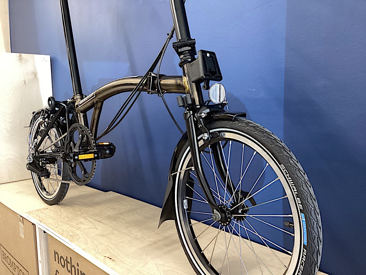 Brompton Raw Lacquer Brompton M6la Black Titanium Superlight M6l