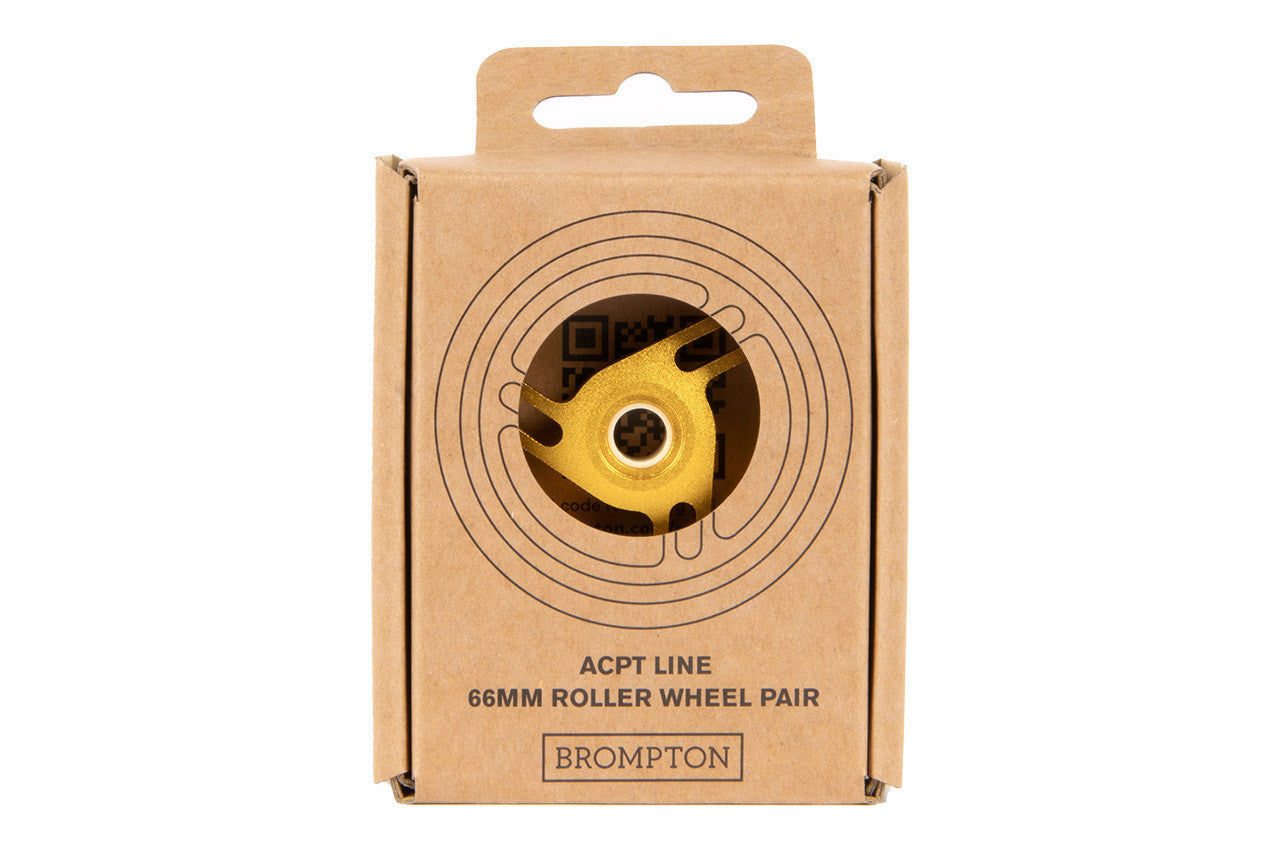 Brompton ColourLab Roller Wheel Pair - A, C, P, T Line - Gold